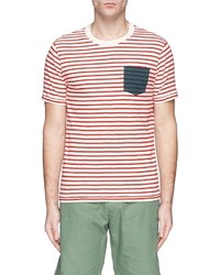 Alex Mill Bengal Stripe Cotton Slub Jersey T Shirt