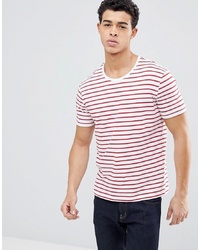 United Colors of Benetton Crew Neck T Shirt With Red Stripe