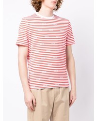 Michael Kors Michl Kors Logo Print Striped T Shirt