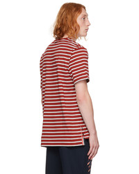 Thom Browne Red Striped T Shirt