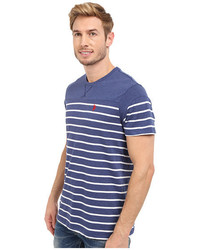 U.S. Polo Assn. Solid Stripe V Neck T Shirt