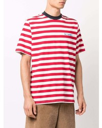 Sunnei Stripe Print Cotton T Shirt