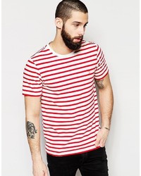 Farah T Shirt With Breton Stripe Slim Fit