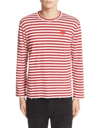 Comme des Garcons Play Stripe Long Sleeve T Shirt