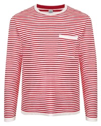 Eleventy Stripe Print T Shirt