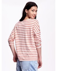 Old Navy Striped Boat Neck Tee For