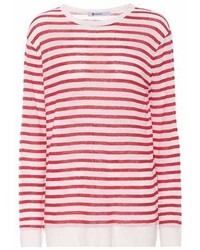 Alexander Wang T By Striped Long Sleeved Top