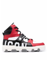 DSQUARED2 Icon Colour Block High Top Sneakers