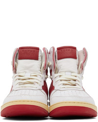 Rhude White Red Rhecess Hi Sneakers