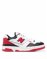 New Balance Embossed Logo Leather Sneakers