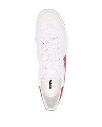 DSQUARED2 Logo Patch Leather Sneakers
