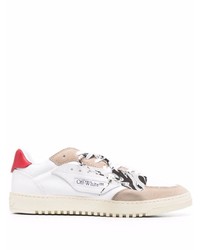Off-White New Simple Sneakers Eco Canv White Red