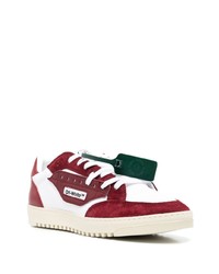 Off-White Panelled Logo Print Lace Up Sneakers