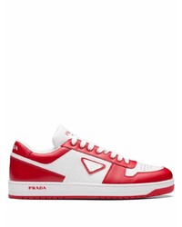 Prada Triangle Logo Patch Low Top Sneakers