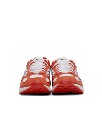 Nike White And Red Air Ghost Racer Sneakers