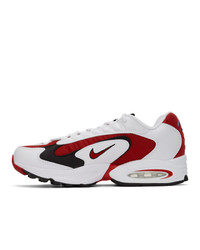 Nike White And Red Air Max Triax 96 Sneakers