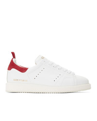 Golden Goose White And Red Er Sneakers