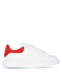 Alexander McQueen White And Red Oversized Sneakers