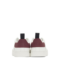 Diesel White And Red S Clever Low Sneakers
