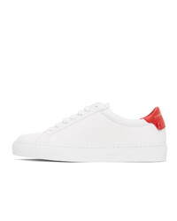 Givenchy White And Red Urban Knots Sneakers