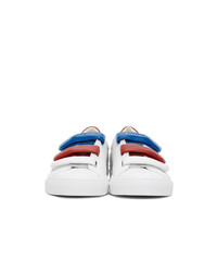 Givenchy White And Red Velcro Urban Street Sneakers
