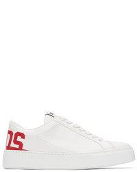 Gcds White Red Bucket Sneakers