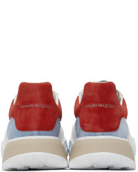 Alexander McQueen White Red New Court Sneakers