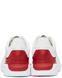 Alexander McQueen White Red Oversized Sneakers