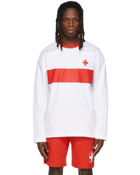Helmut Lang White Lifeguard Long Sleeve T Shirt