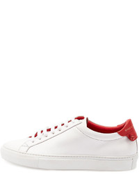 Givenchy Calfskin Low Top Sneaker Whitered