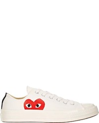 Comme des Garcons Comme Des Garons Play Chuck Taylor 1970s Low Top Sneakers Whi