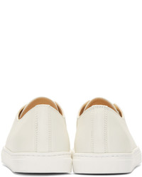 Charlotte Olympia Cream Low Top Kiss Me Sneakers