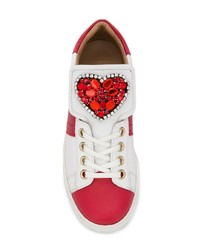 Twin-Set Embellished Heart Sneakers