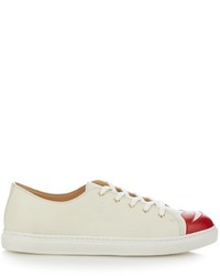 Charlotte Olympia Kiss Me Low Top Leather Trainers