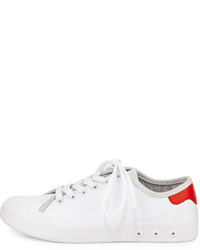 Rag and Bone Rag Bone Standard Issue Canvas Lace Up Sneaker Whitered