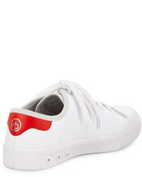 Rag and Bone Rag Bone Standard Issue Canvas Lace Up Sneaker Whitered