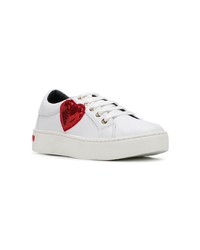 Love Moschino Sequinned Heart Patch Sneakers