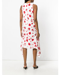 Proenza Schouler Asymmetric Floral Print Dress