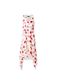 Proenza Schouler Asymmetric Floral Print Dress