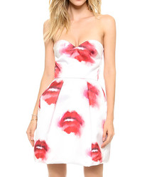 White and Red Party Dress