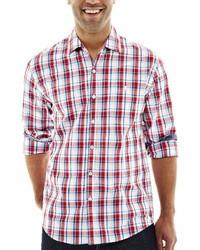 jcpenney Michl Brandon Michl Brandon Long Sleeve Red Plaid Shirt
