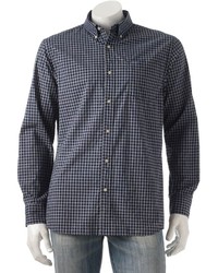 Sonoma Life Style Plaid Casual Button Down Shirt