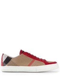 burberry sneakers womens red