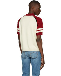 Rhude Off White Red Classic Polo