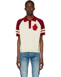 Rhude Off White Red Classic Polo