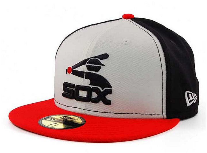 Men's New Era White/Red Chicago White Sox Cooperstown Collection