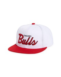 Mitchell & Ness Nba Heritage Script Chicago Bulls Snapback Baseball Cap