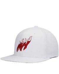 Mitchell & Ness White Miami Heat Hardwood Classics Tonal Snapback Hat