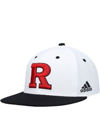 adidas White Rutgers Scarlet Knights On Field Baseball Fitted Hat At Nordstrom