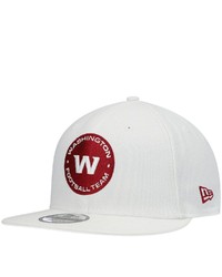 New Era White Washington Football Team Alternate Logo Essential 9fifty Snapback Hat